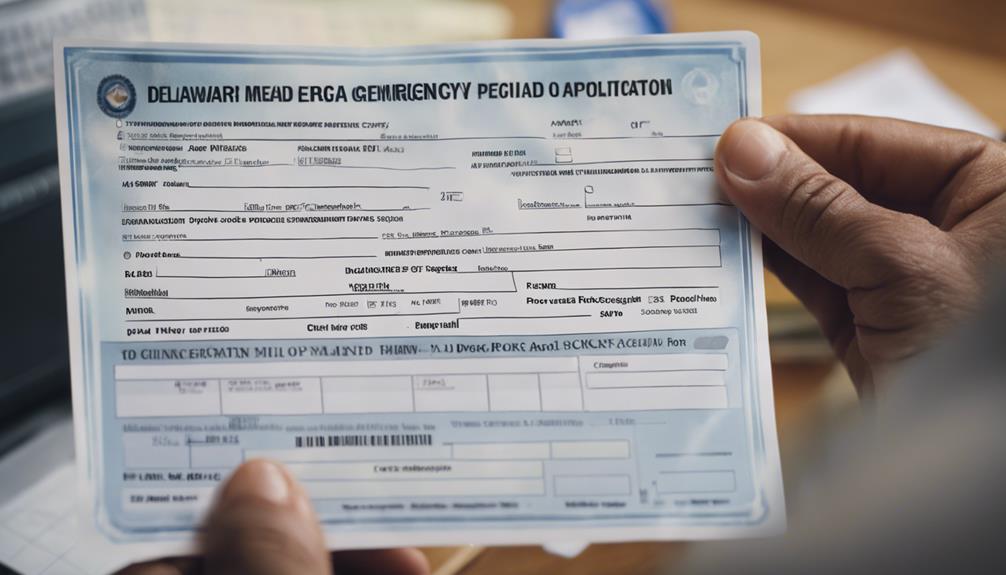 delaware emergency medicaid documents