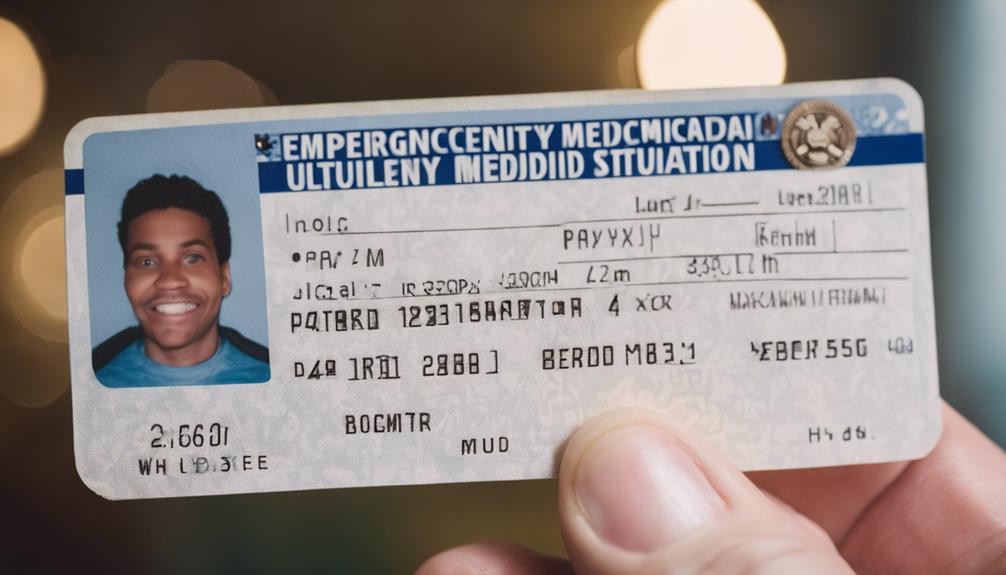emergency medicaid documentation needed